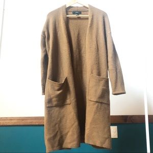 F21 Teddy Longline Cardigan